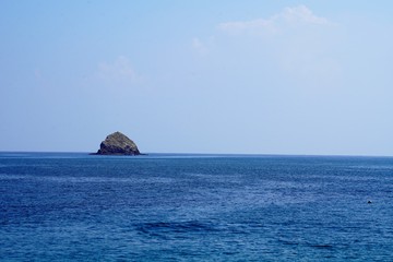 small island in the sea around Dibba UAE