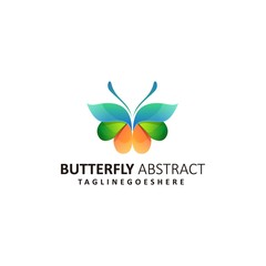 Abstract Butterfly Illustration Vector Template