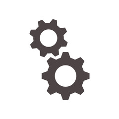 vector icon cogwheel. Setting icon vector. vector image machine gears and transmission parts