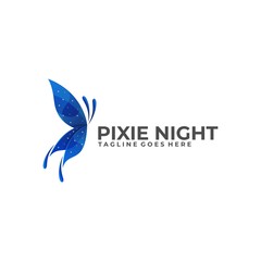 Pixie Night Illustration Vector Template