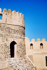 cobblestone tower in Fujairah castle