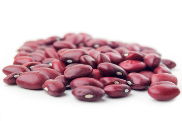 red beans isolated on white background