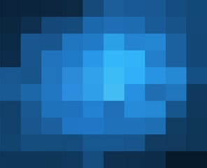 Dark Blue Grid Mosaic Background, Creative Design Templates. abstract colorful gradient rectangles check . Background of squares Different pixel pattern shades.