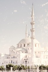Fototapeta na wymiar mosque in fuhairah