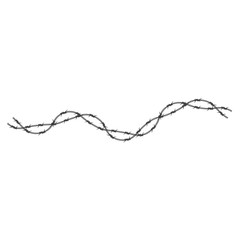 Barbed wire illustration vector