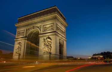 Fototapeta na wymiar Paris Arc Triomphe