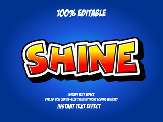 modern styled 3D trendy font effect