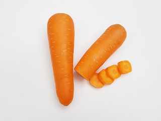 carrots isolated on white background