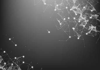 Abstract Internet connection and technology graphic design.