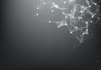 Abstract Internet connection and technology graphic design.