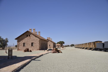 Al Ula Hejaz Railway Station, in Madain Saleh World Heritage, Al Ula, Medinah Province, Saudi Arabia