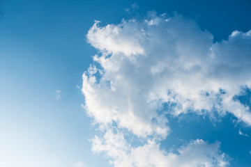blue sky with clouds background 