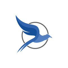 Vector of flying Bird logo design eps format