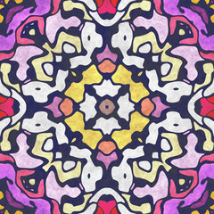 Fototapeta premium Fabric art- ornate decoration. Digital illustration created with