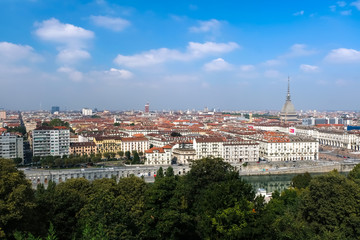 Fototapeta premium トリノ 街並み モンテ・デイ・カプチーニから