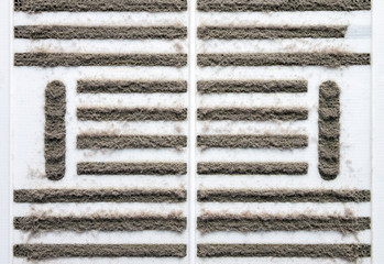 Blocked by dust and debris the air filter of the ventilation return duct in the house. The need to...