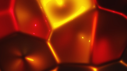 orangy liquid abstract organic form background, wallpaper 4k resolution