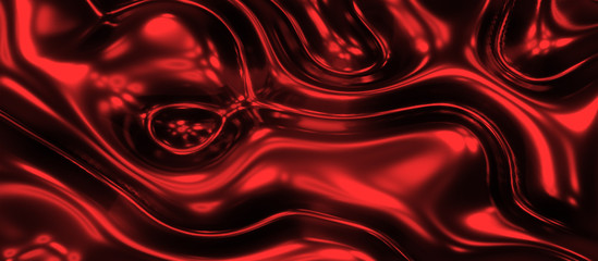 red liquid abstract organic form background, wallpaper 4k resolution