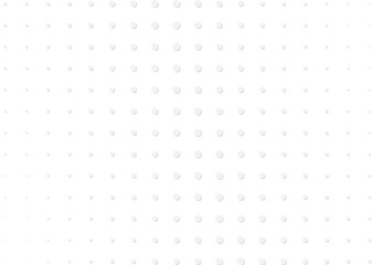 Abstract halftone dotted background. Futuristic grunge pattern, dot, circles, shadow.  Gray modern optical pop art texture for posters, sites, business cards, cover, labels mock-up, vintage stickers