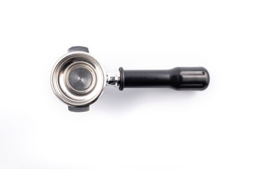 Potta filter coffee isolated on white background.