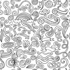 Swirl background, seamless pattern for your design