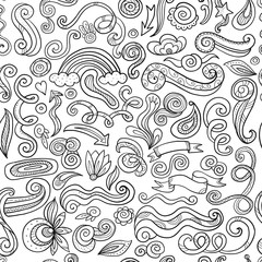 Swirl background, seamless pattern for your design