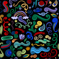 Swirl background, seamless pattern for your design