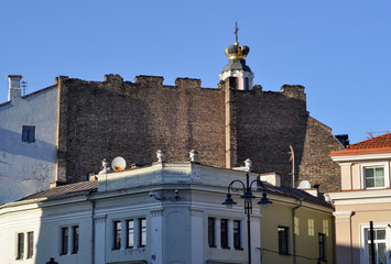 Fototapeta na wymiar Old architecture of Vilnius. Lithuania