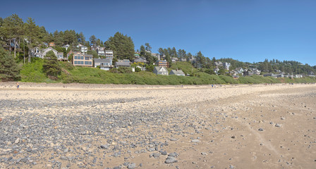 Oceanside beach and township Oregon state.