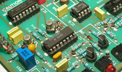 Macro photos, electronic boards, background images