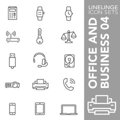 High quality thin line icons of office and business. Linelinge are the best pictogram pack unique design for all dimensions and devices. Vector graphic logo symbol and website content.