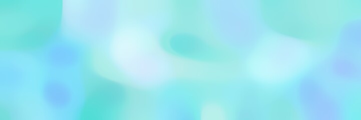 soft blurred horizontal background with baby blue, pale turquoise and sky blue colors space for text or image