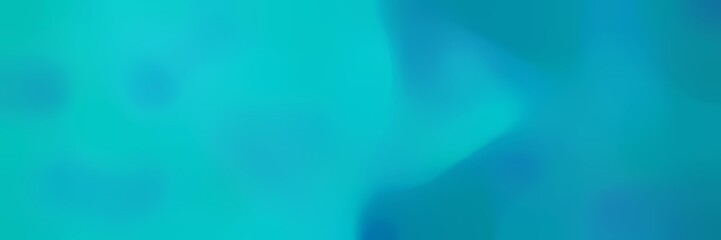 smooth horizontal background with dark turquoise, dark cyan and light sea green colors and space for text or image
