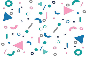 Abstract seamless pattern in geometric style.  Vintage style.