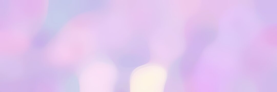 blurred horizontal background with thistle, linen and lavender blue colors and free text space