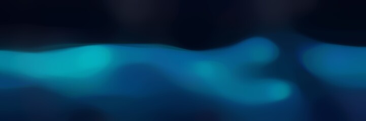 smooth horizontal background with very dark blue, dark cyan and teal green colors and space for text