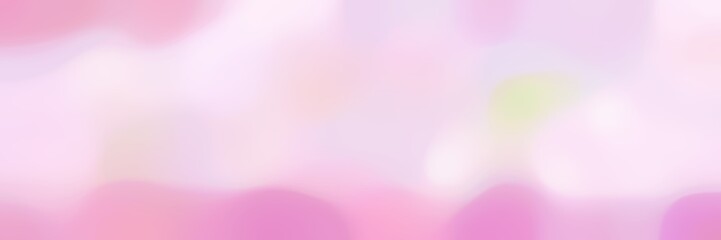 blurred bokeh horizontal background with misty rose, pastel magenta and pink colors and space for text