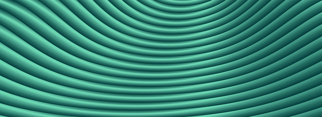 Turquoise abstract gradient zig zag background with lines. Fabric waves vortex print.