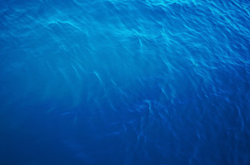 Fototapeta na wymiar Abstract blue sea water for background. Color of the year 2020 Classic Blue. - Image
