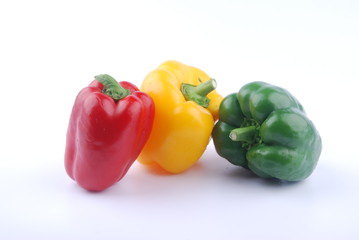 Bell pepper isolated on white background