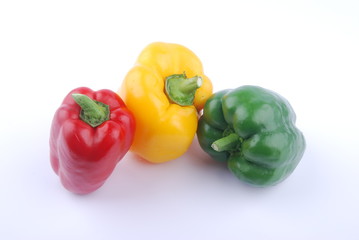 Bell pepper isolated on white background