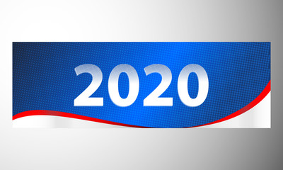 2020, happy new year 2020, background, blue, modern