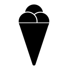 Ice cream icon. Pictogram for website or mobile app. Vector stock illustration eps10