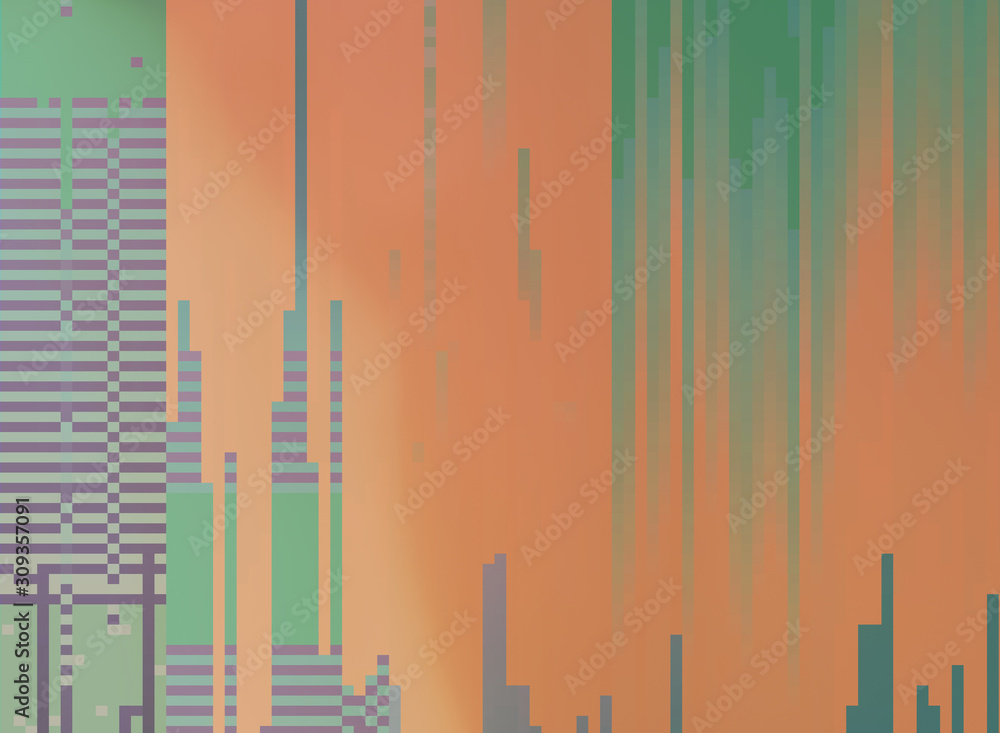 Canvas Prints pixels retro concept texture