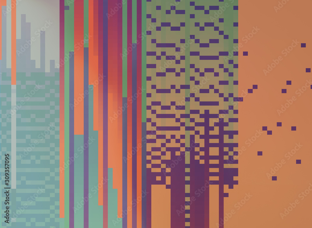 Canvas Prints pixels retro concept texture