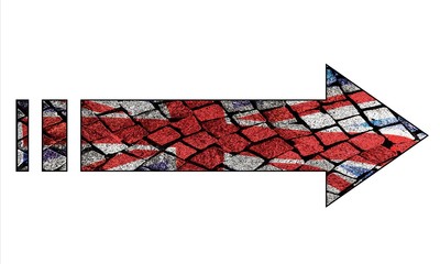 Freccia con bandiera