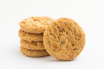 home made cookie isolate white background