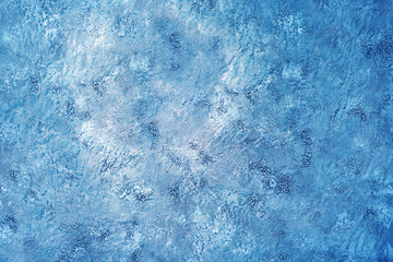 Obraz premium Grunge textured wall. Copy space. Color of the Year 2020 Classic Blue