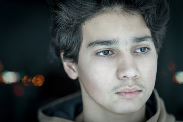 Teenage boy portrait