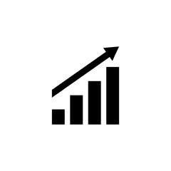 business graph logo icon template, chart vector element
